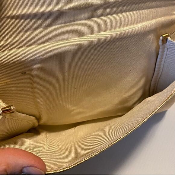 Vintage Avon Gold Lamé Clutch Purse 9x6 - Picture 8 of 8